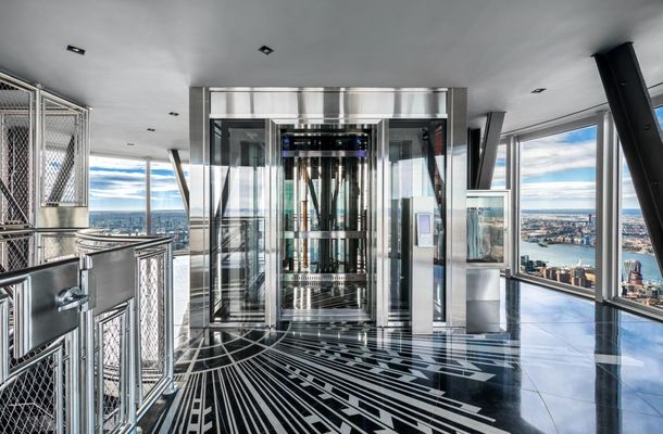 Elevator inside the Empire State Building